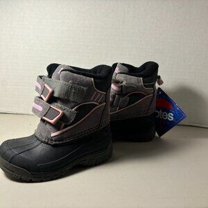 Totes Toddler Girls Boots Grey/Pink Size - New with Tags